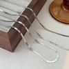 Schlangenkette Halskette, Herren Leichter Luxus Accessoire Halskette Titanstahl Damen Schlüsselbeinkette