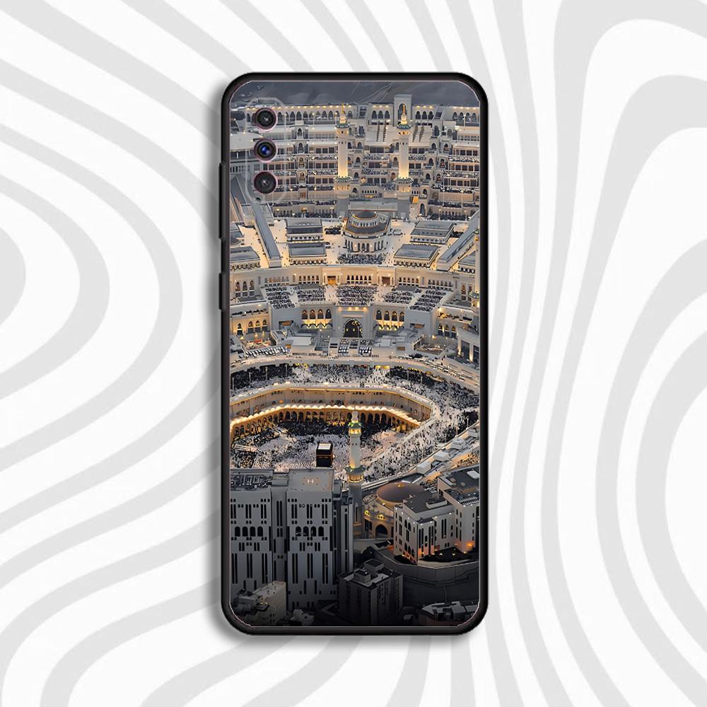 Kaaba Mecca Makkah Phone Case For Samsung S 25,24,23,22,30,21,10,9,Ultra,Plus,Lite,FE,4,5 G Black Soft Case