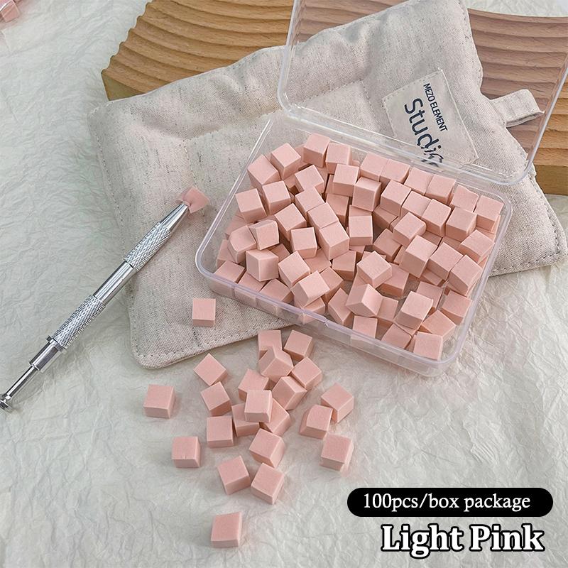 50/100 Pcs Square Nail Art Sponge Set Gradient Nail Brushes Gel Polish Design Nail Sponge Grab Pen Manicure Supplies