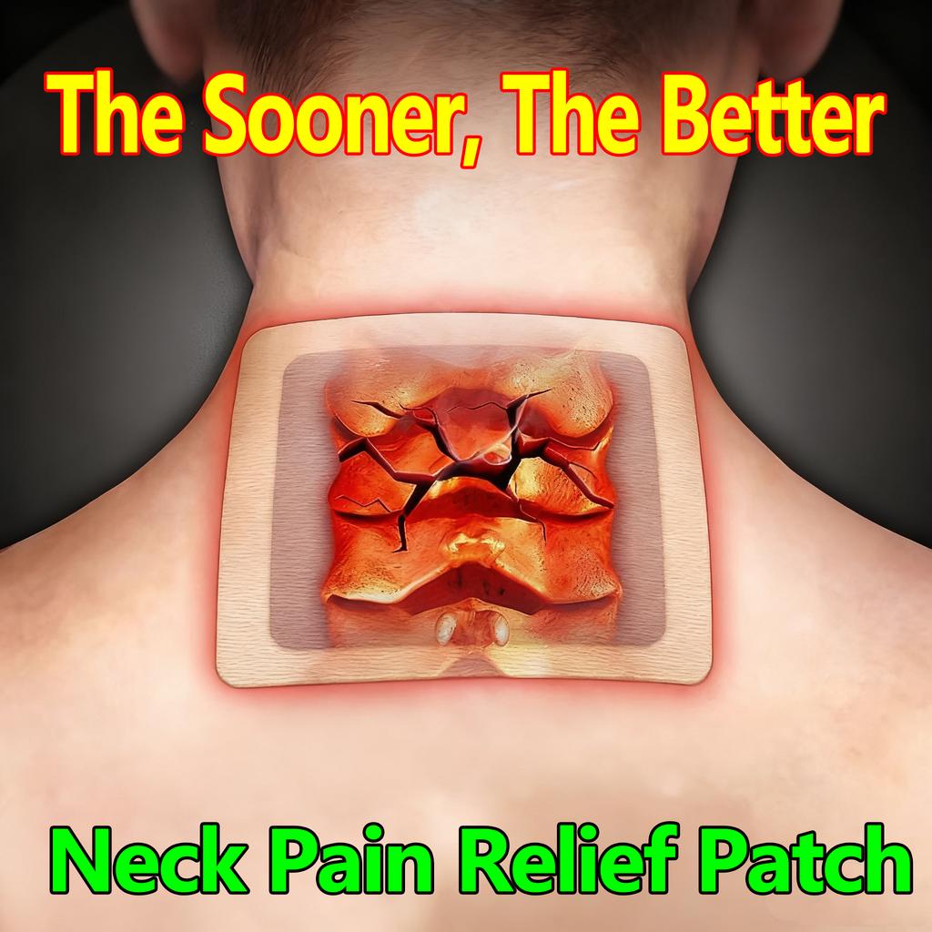 Instant Neck Pain Relief! Heating Patch for Cervical Spondylosis, Stiff Neck - 12 Pcs