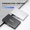 Car ID Bank Card Business Card Stainless Steel Storage Case For Mercedes Benz W124 W203 W204 SLK CLA SL SLC C CLASS B CLASS E PK3