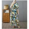 Fashionable Printed Skirt Loose Mid Length Dress for Women
