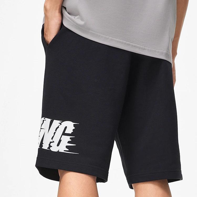 Li-Ning Graphic Loose Fit Shorts 'Black' Men's AKST747-1