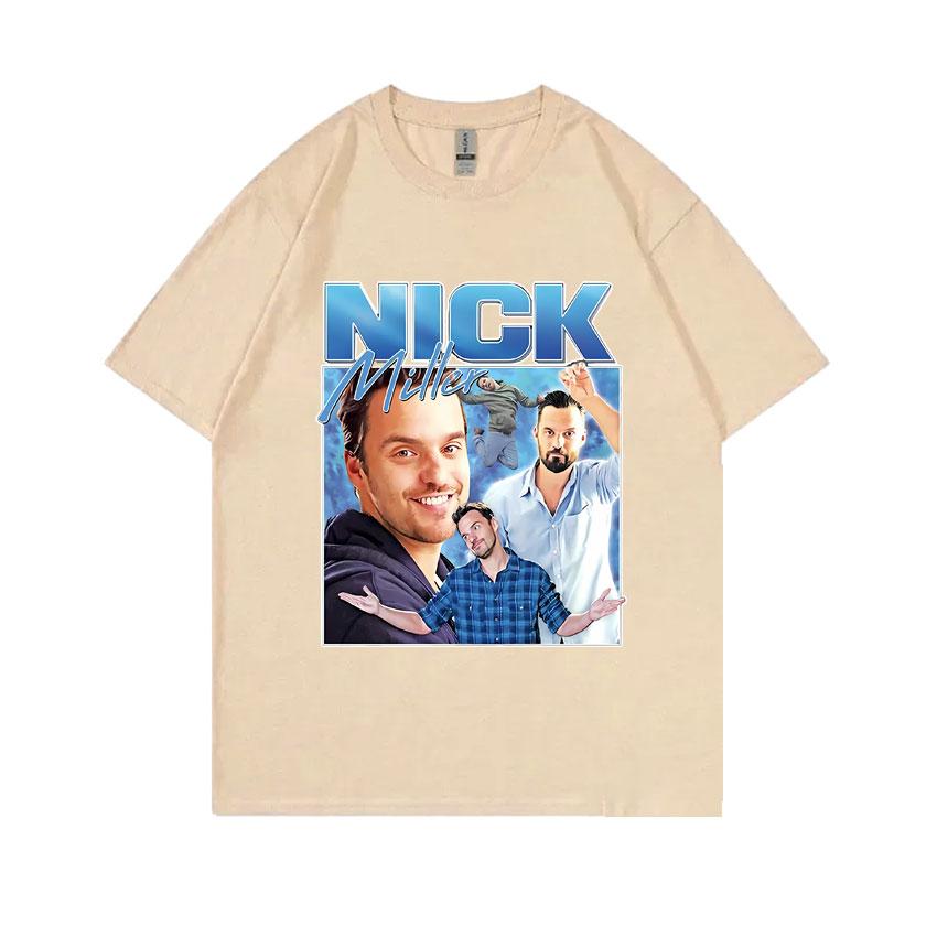 

Nick Miller Graphic Tshirt Women Comfortable Cotton Short Sleeve Unisex Women Fashion Vintage Casual T-shirt Unisex Vintage Tees 4XL