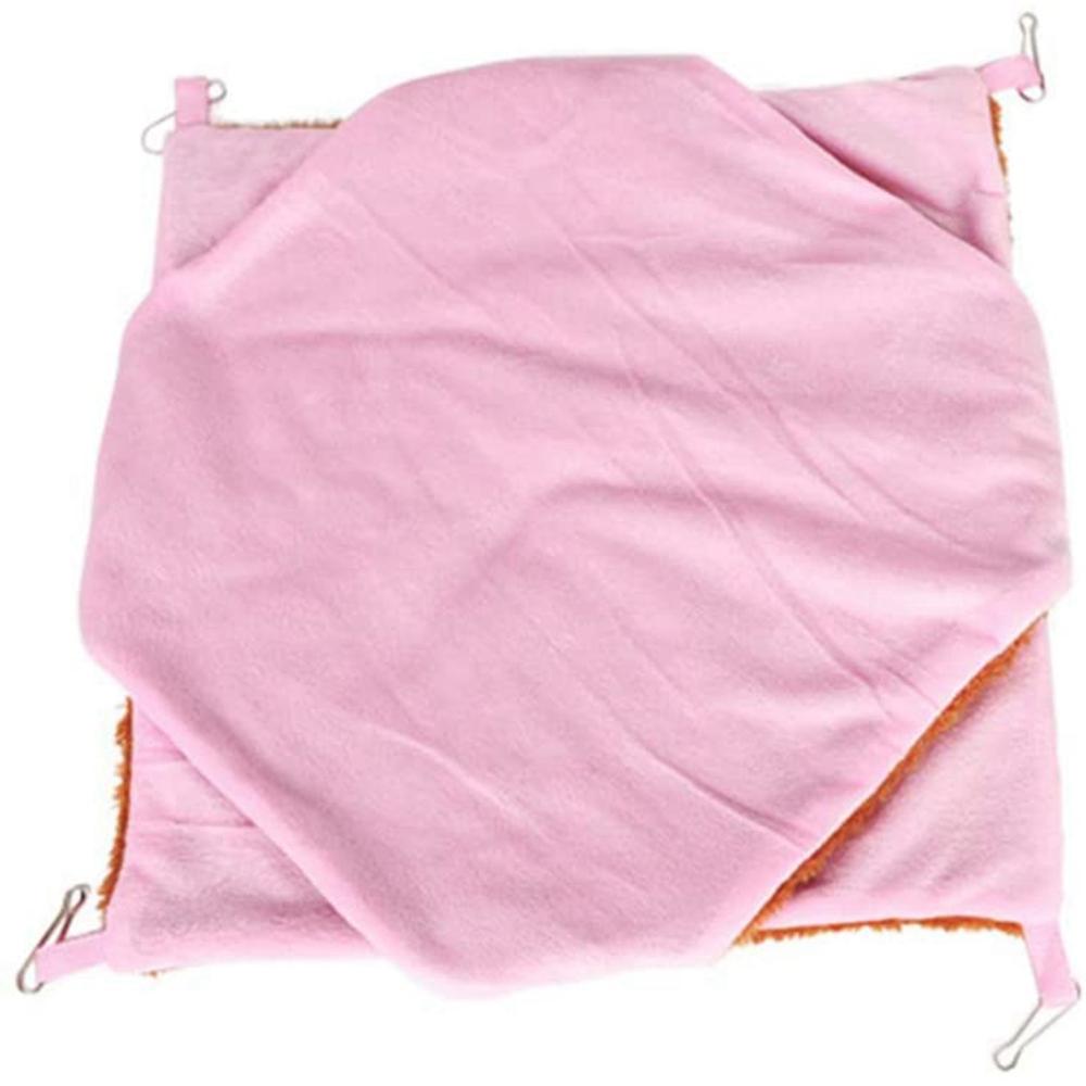 Igel Chinchilla Doppelschicht Weiche Hütte Warm 2 Etagen Hamsterbett Papageien Hängematte Käfig Zelt