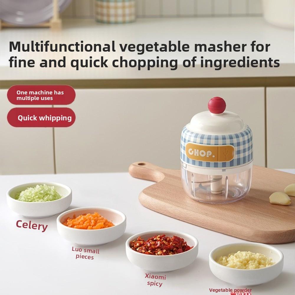 Detachable Electric Garlic Chopper Multifunctional Handheld Garlic Crusher Food Preparation