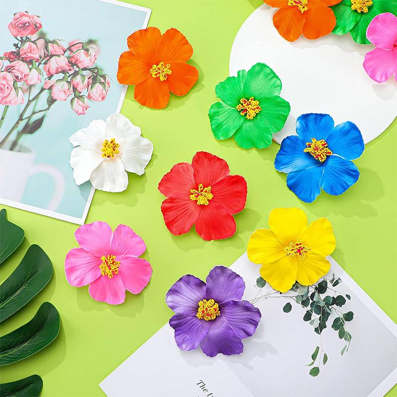5/10Pcs Artificial Flowers 9.5cm Fake Flowers for Home Decor Party Supplies Wedding Decoration Bridal Hair Clothing Accessories