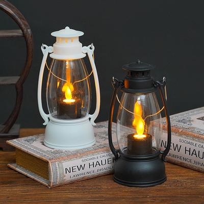 Vintage LED Candle Lantern Waterproof Atmosphere Lamp Flameless Flickering Night Light For Garden Decor Outdoor Wedding Party
