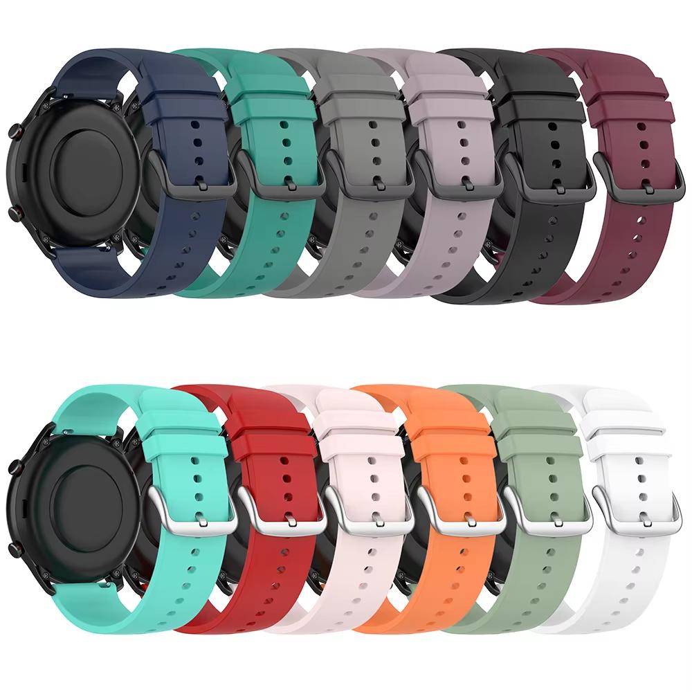 22mm Silicone Strap For Ticwatch Pro 3/Pro 4G/LTE Smart Watch Band Replacement Watchband for Ticwatch GTX E2 S2