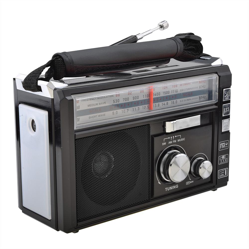 Wysoka Czułość Retro Przenośny Bezprzewodowy Odbiornik Radiowy Bluetooth Radio Trzyzakresowe Karta TF /USB Odtwarzacz Cyfrowy MP3 Wskaźnik FM