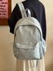 Japanese ins solid color small fresh schoolbag new large capacity student leisure travel backpack high value backpack