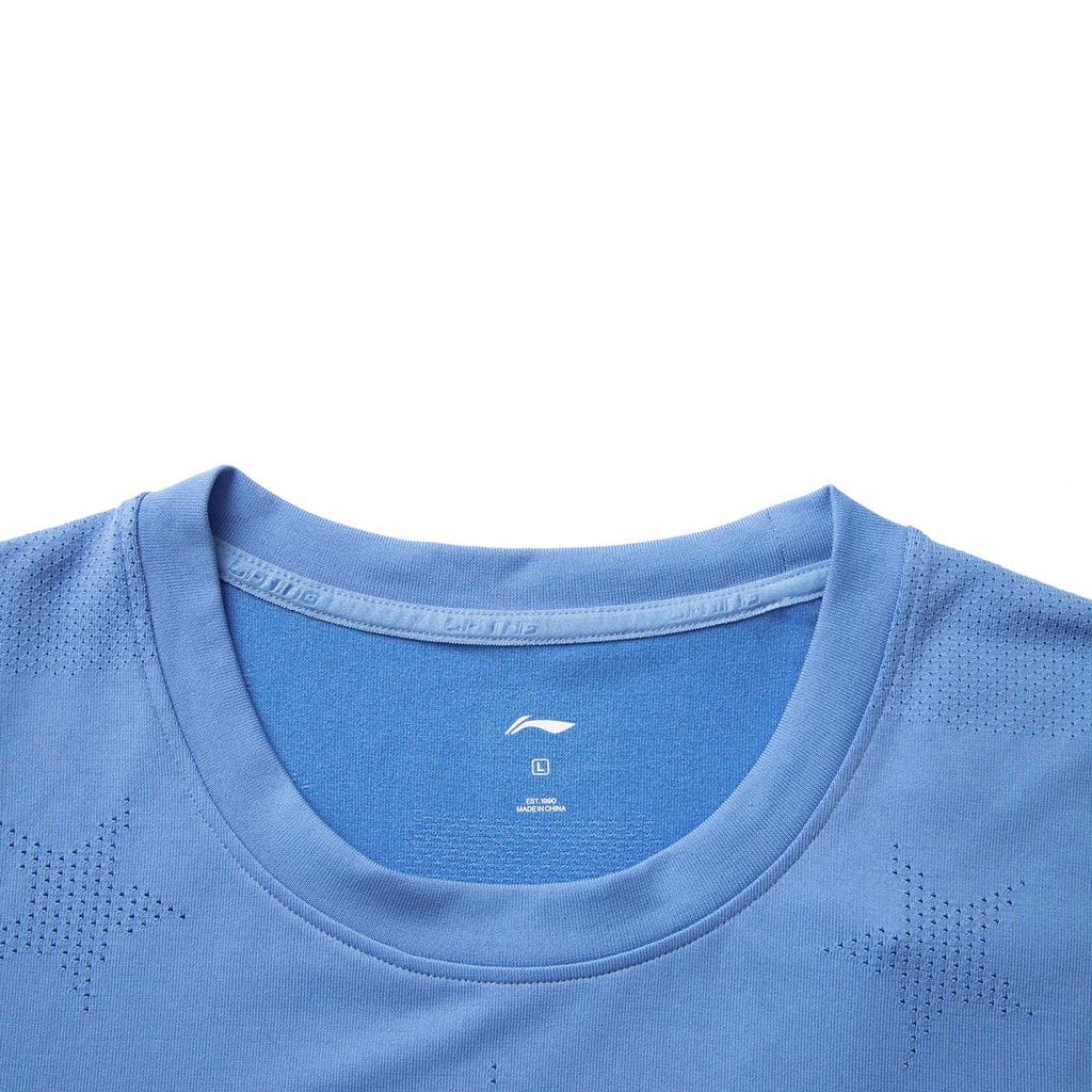 Li Ning Table Tennis Series Quick-Dry Summer Short Sleeve T-Shirt Running Fitness Training Shorts Casual Sports Suit Unisex Sportswear AATV071-3