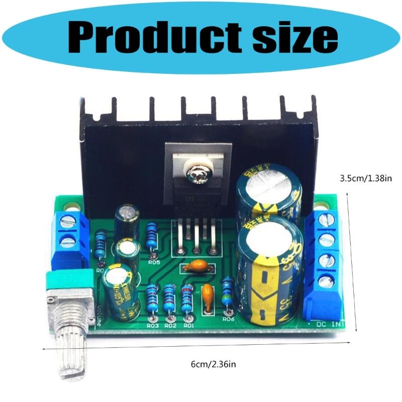 TDA2050 Mono Amplifier Board 5W Audios Amplifier Module with DC12-24V Input Volumes Control for DIY Audios Projects