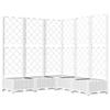 VidaXL Jardinière avec treillis Blanc 120x120x121,5 cm PP 153287