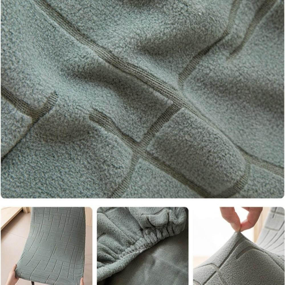 Removable Short Back Chair Covers Elastic Bar Stool Covers Chair Cushion Cover Dining Room