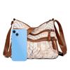 Crossbody bag retro fashion splicing simple shoulder bag