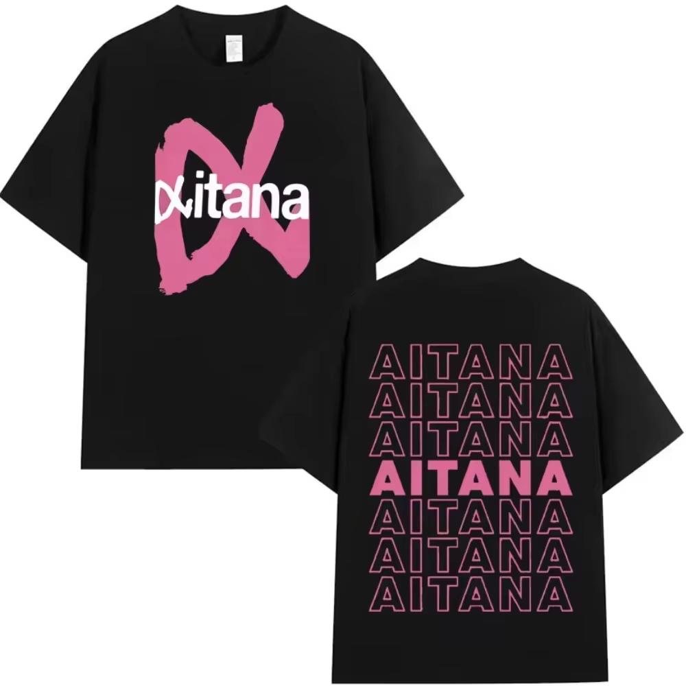 

Aitana Cuarto Azul album tour 2026 graphic 100cotton unisex shirt Summer Oneck Mens Y2k hiphop Short Sleeve Tshirt fan gift M