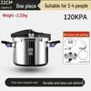 OLOEY Stainless Steel Pressure Cooker with Foldable Lid