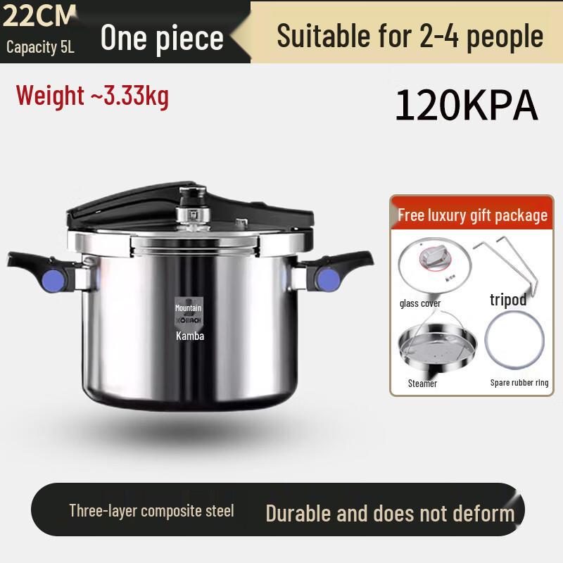 

OLOEY Stainless Steel Pressure Cooker with Foldable Lid