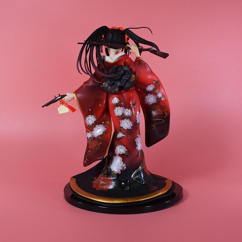 Kadokawa Date A Live Light Novel Kurumi Tokisaki Alluring Kimono Ver. PVC Action Figure Anime Figure Model Toys Doll Gift