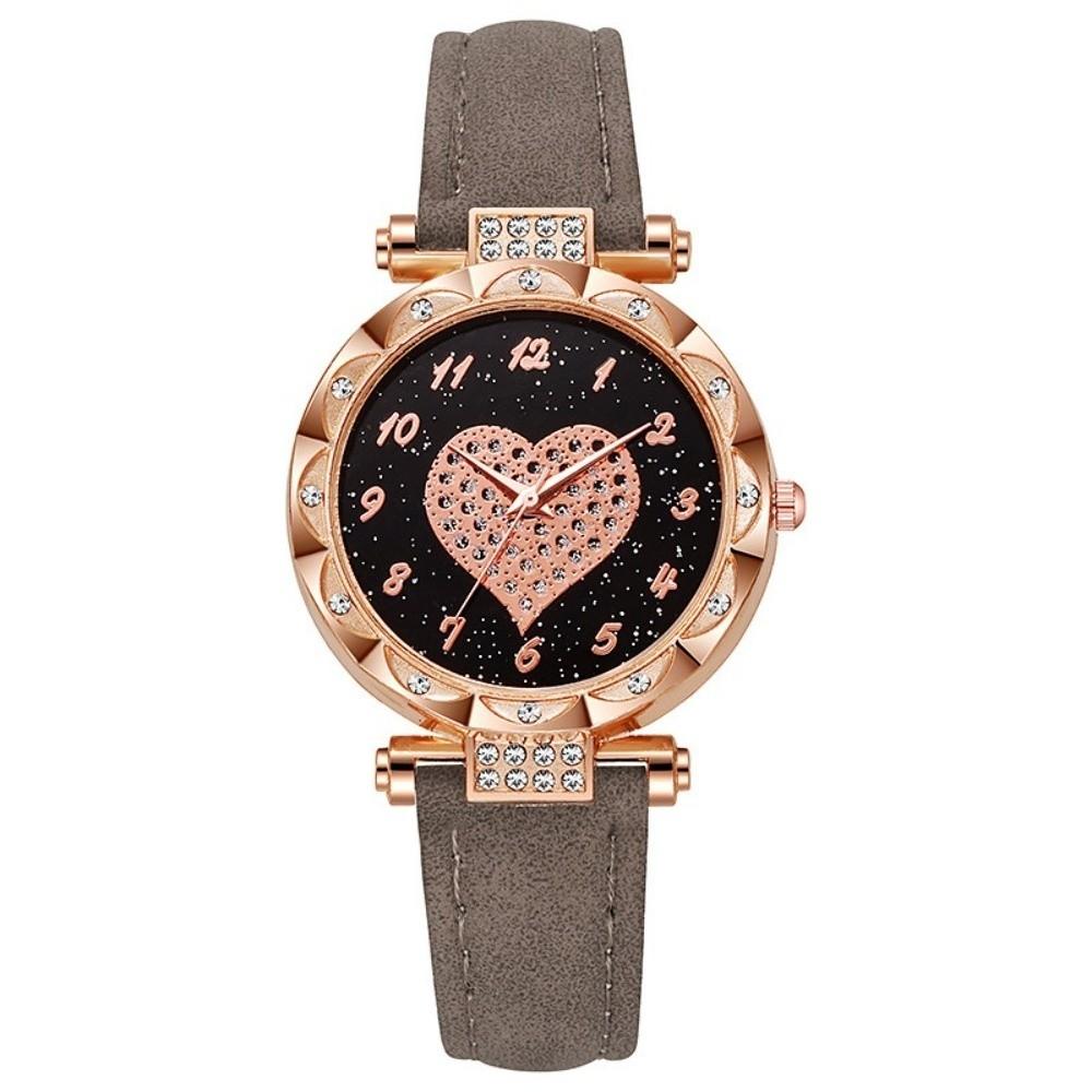 Casual Electronic Watch Leather Strap Wrist Watches Fashion Quartz Wristwatches Women