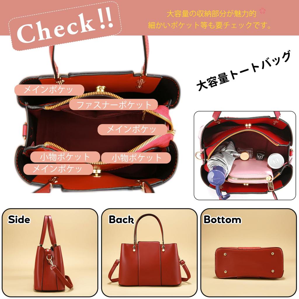 NICOLE & DORIS Women's 2-Way Shoulder Bag with Embroidered Floral Print, Three-Layer Design, Elegant Waterproof PU Leather, Multiple Pockets, Scarf,