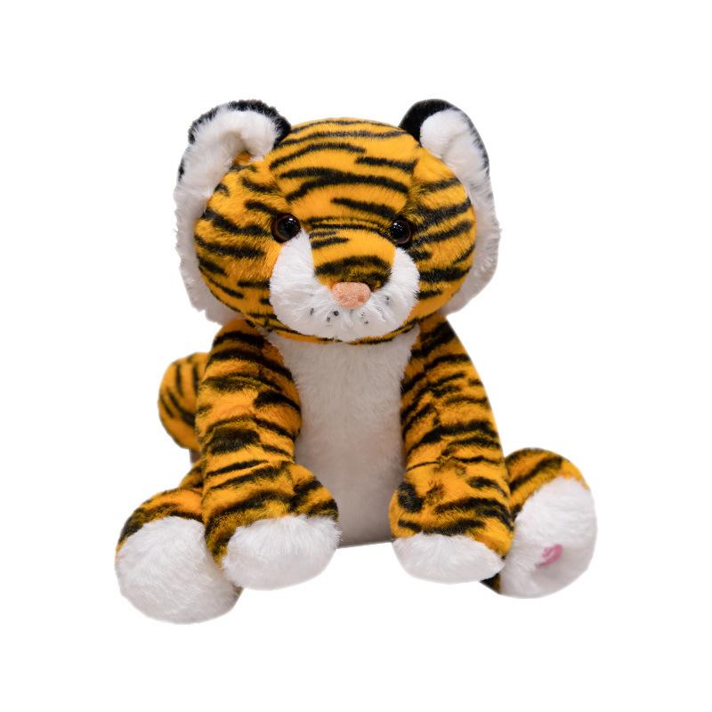 Simulation Cute Colorful Glowing Tiger Doll Plush Toy Doll Siberian Tiger Doll Rag Doll Gift
