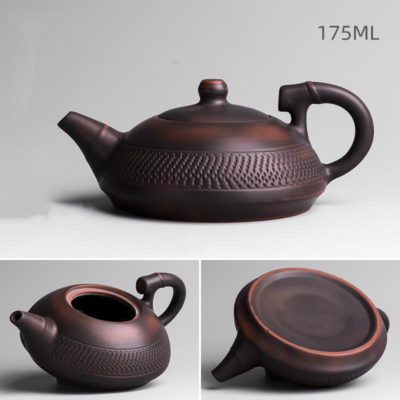 Purple Pottery  Pot Ceramic Kung Fu Teapot Handmade  Teapot Small Teapot Tea Kettle