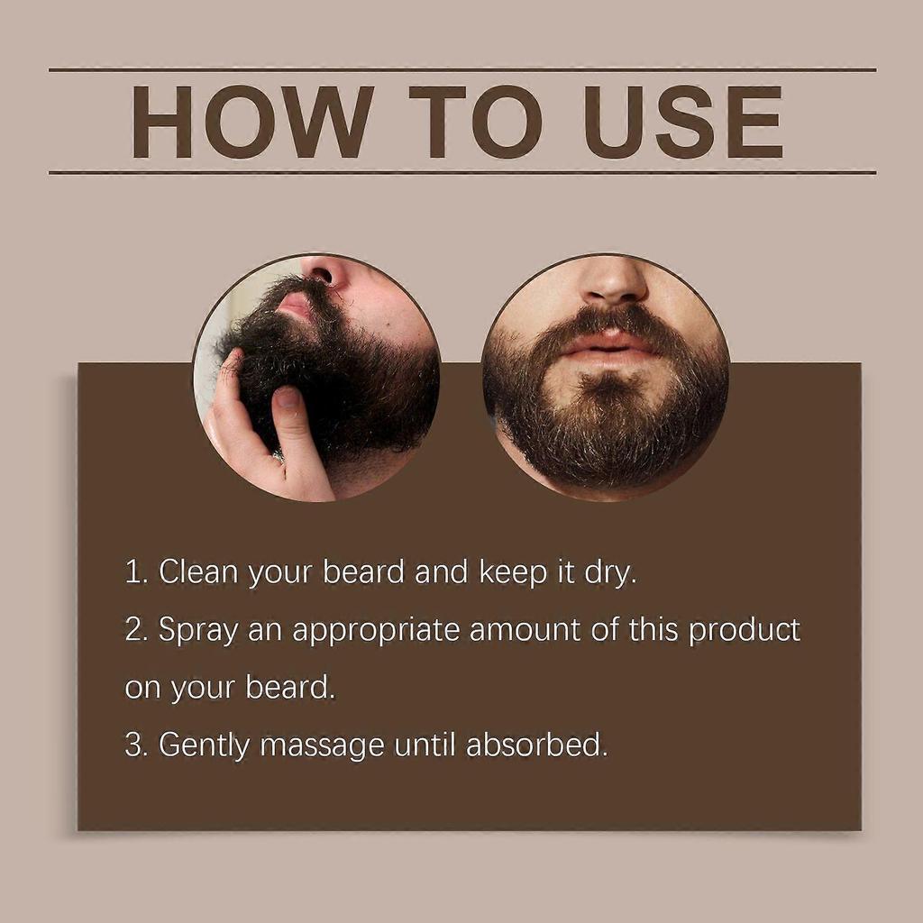 Men's Beard Growth Oil - Nourishing, Hydrating Facial Hair Treatment with Olive Oil & Vitamin E