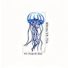 1pc Metal Sea Animal Wall Decor, Swordfish Jellyfish Turtle Sculpture, Creative Home Art Craft Ornament for Living Room Bedroom
