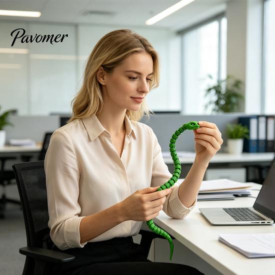 Articulated Snake Figurine 1/3/5Pcs 3D Printed Simulated Toy, Movable Joints Stress Relief Toy for Desktop Decor, Fidget