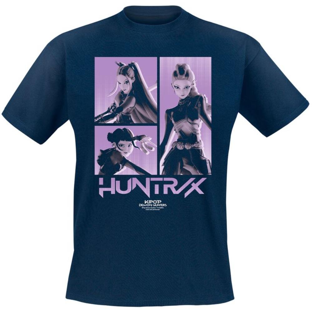 

Hot Sale Anime Huntrix K-Pop Demon Hunters Manga Graphic Print T-Shirt Men Women Loose Casual Cotton Oversized Top Streetwear Fashion Summer New Tee XXXL різнокольоровий