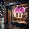 Soft Silicone Light Strip Open Neon Sign Adjustable Brightness Business Store Sign  Salon Decor