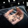 Butterfly Bestie Ring Female Student Party Accessible Luxury Fancy Special-Interest Design Exaggerated and Personalized Ornament Index Finger Ring