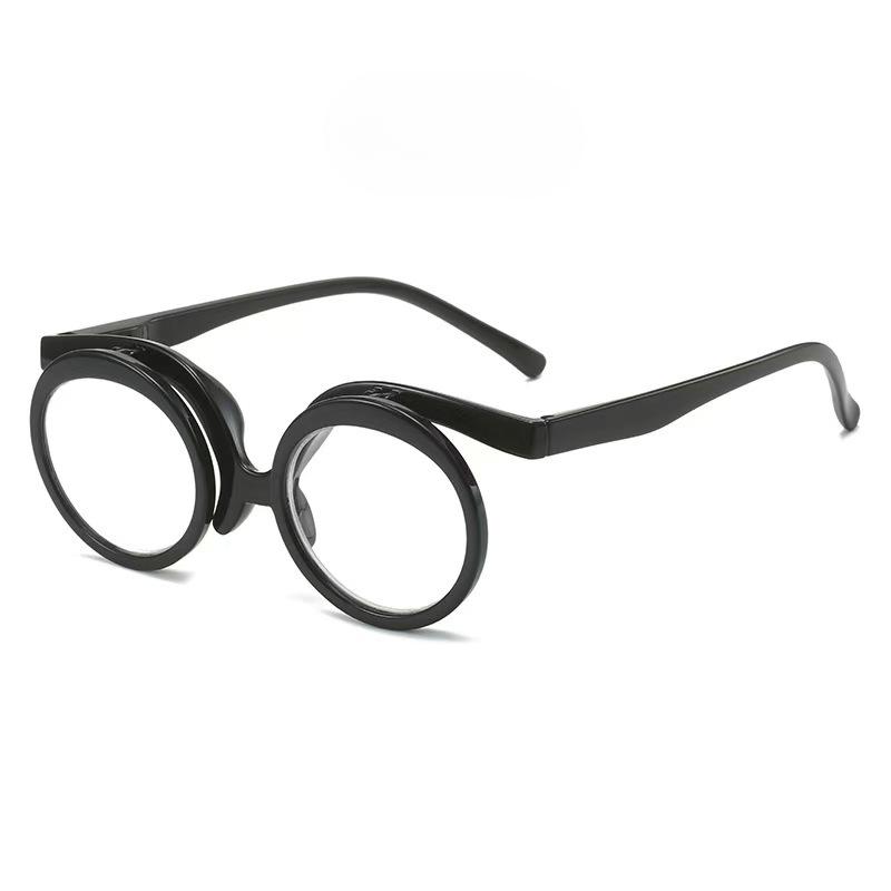 Vintage Single Piece Flip Reading Glasses Men Hyperopia Eyewear Women Fashion Makeup Reading Eyeglasses