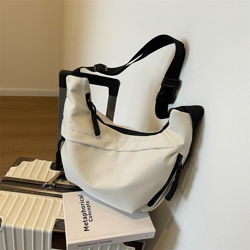 Casual Oxford Cloth Dumpling Bag Women'S Bag Fashion Four Seasons Campus Sports Style Versatile Commuter Shoulder Messenger Bag