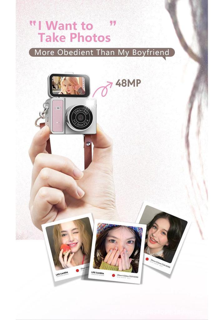 Portable Retro Mini HD Camera for Students & Parties - Trendy, Compact Photo & Video Recorder
