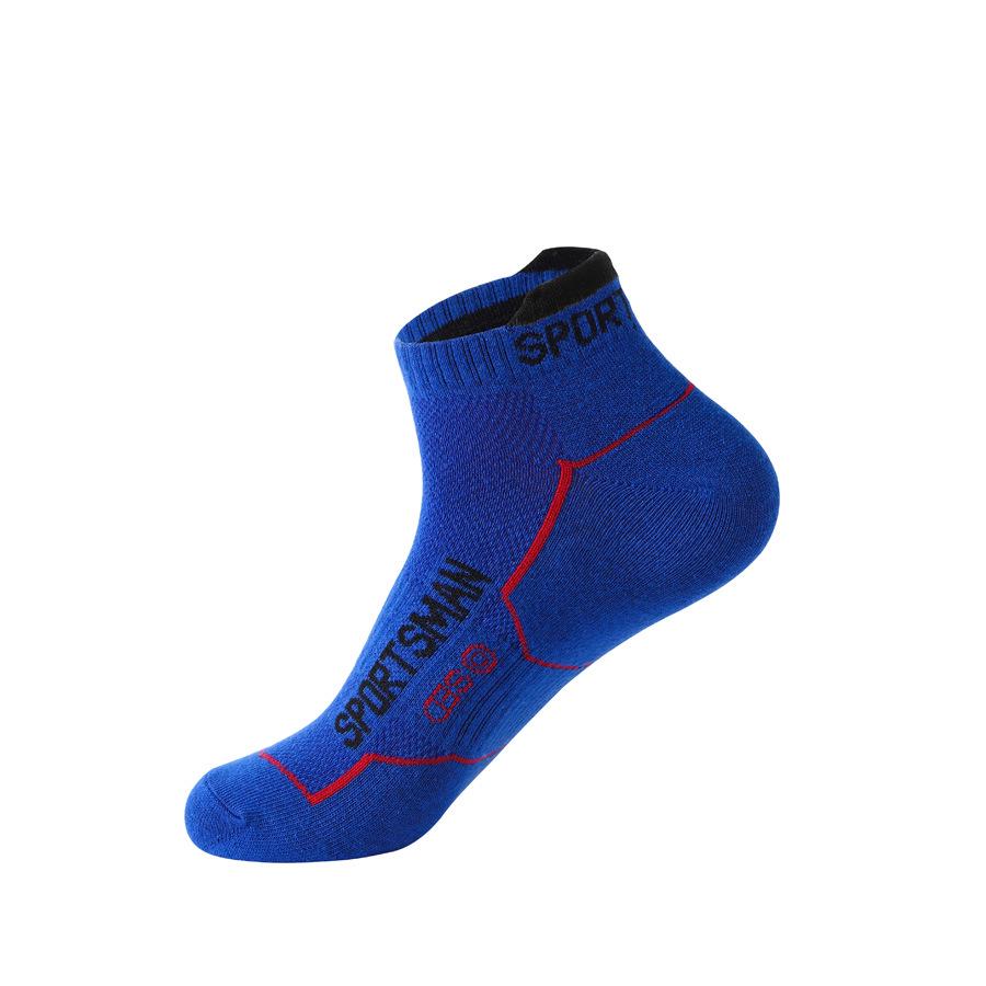 Men's Athletic Short Crew Mesh Running Socks – Sweat-Absorbent, Odor-Resistant, Low-Cut Boat Socks, Casual Cotton.