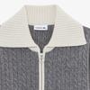 Lacoste Women's Cable Zip-Up Cardigan AF420E-55NHDE