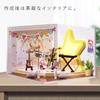 moin moin Scale Dollhouse Miniature DIY Kit Set with and Musical Instruments LED Light Acrylic Case 1/32 Dreamcatcher, Band, Stage, Ultra-Small,