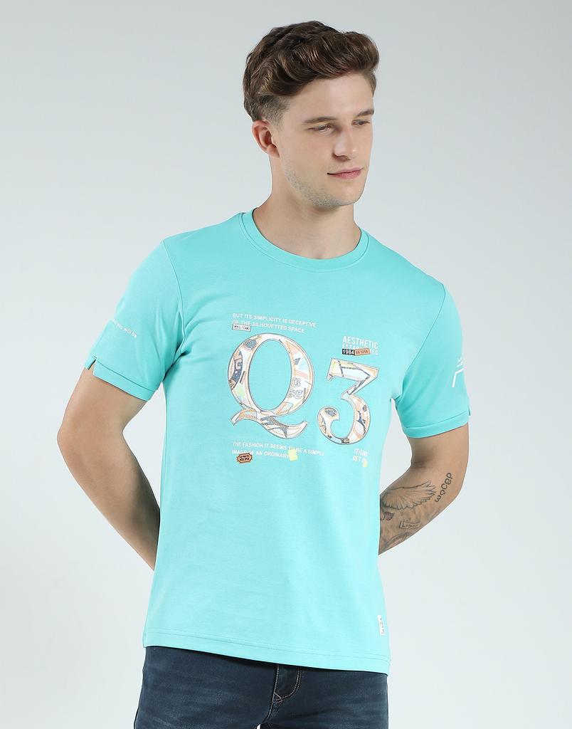 Monte Carlo Men's Regular Fit Printed Half Sleeve T-Shirt