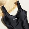 Women's Tummy-Slimming One-Piece Swimsuit: Sporty, Simple, Fashionable 2026 Model for Hot Springs & Pools