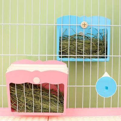 Rabbit Grass Rack Feeder Large Capacity Hay Manger Small Animal Food Feeder Rack Grass Basket Hanging Storage Pet Supplies
