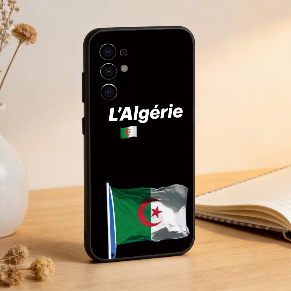 

Algeria F-Flag Phone Case For Samsung S25,S24,S21,S22,S23,S30,Ultra,S20,Plus,Fe,Lite,Note,10,Black Cover Samsung S21plus
