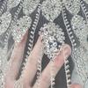 Beaded Sequins Sew on Collar Patches for Wedding Dress Evening Gown Embroidered Beads Sequins Sew on Patches Applique