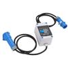 Mobile Digital Electricity Meter 16A Intermediate Meter Power Outdoor KWH Meter with CEE Plug 1P N Leakage Protector 1.  Cable for RV Home