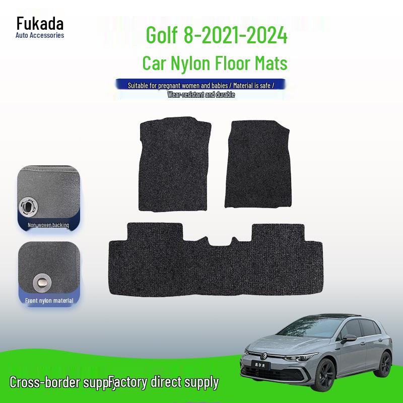 Custom Nylon Floor Mats for 2021-2024 Volkswagen Golf 8