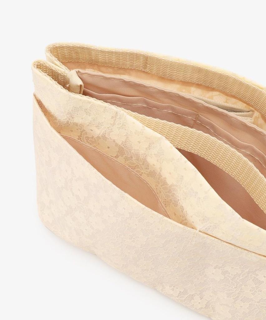 Afternoon Tea Living Pouch JJ72 Flower Lace Bag-in-Bag, Ivory