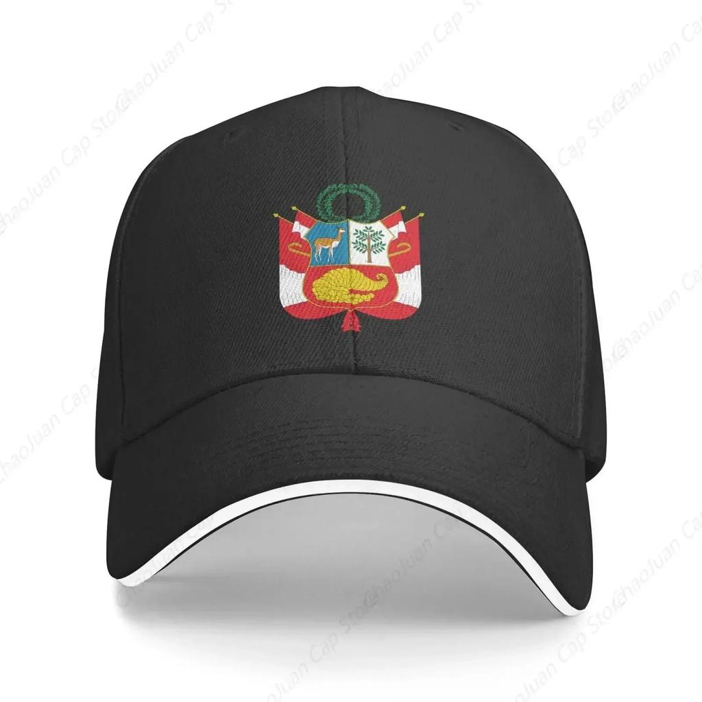 Peru National Emblem Hat Support Peru Coat of Arms Baseball Cap Peruvian Hat for Women Unisex Adjustable Hats