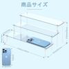 XMSSAA Acrylic Display Stand Tiered Clear Storage Shelf Collection Case Assembly Type